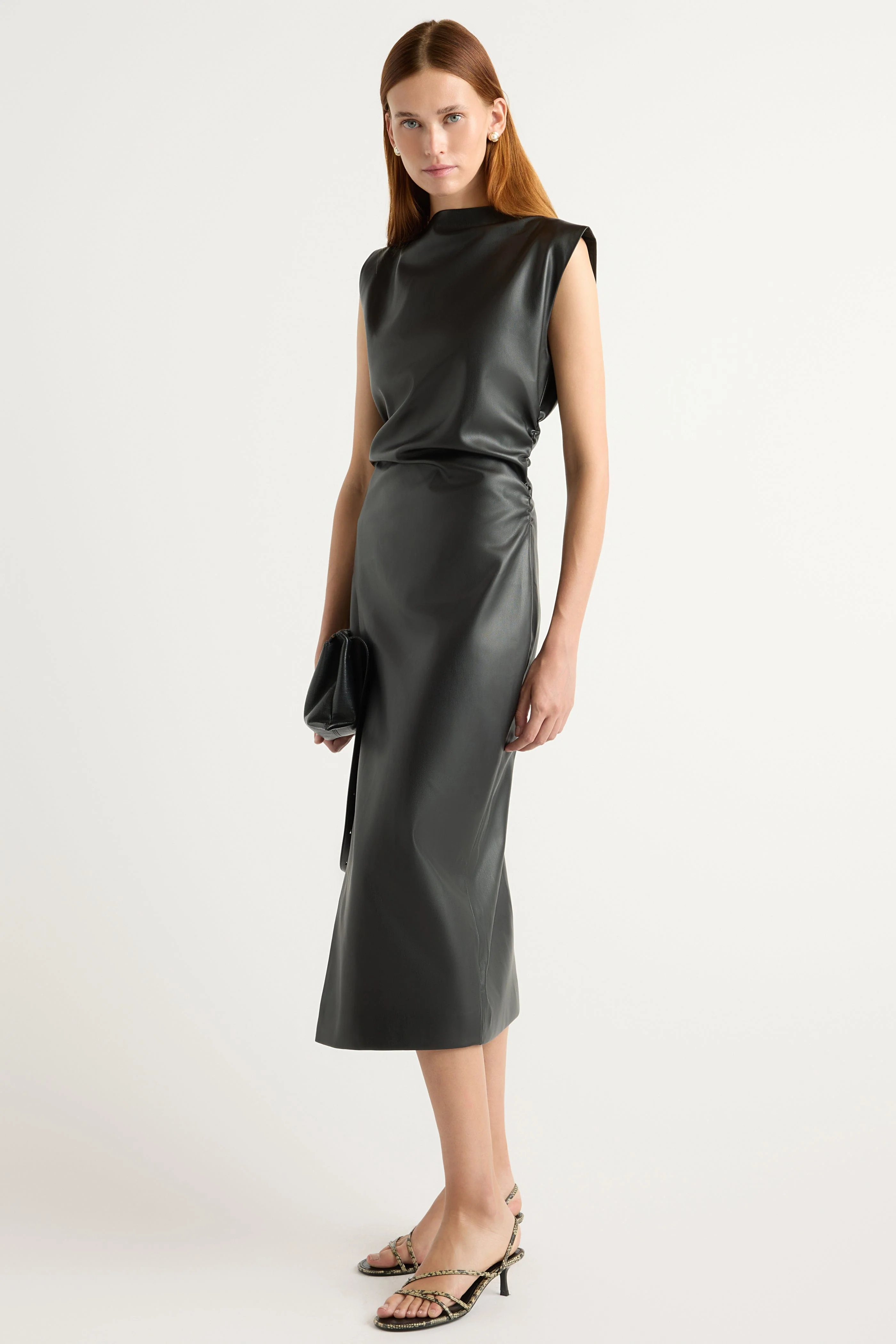 Channing Vegan Leather Dress