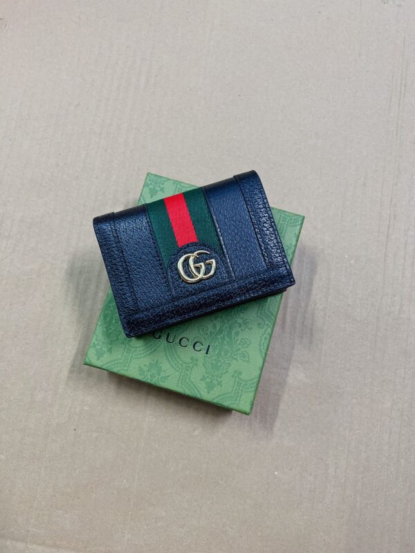 Replica Gucci Ophidia Compact Black Wallet