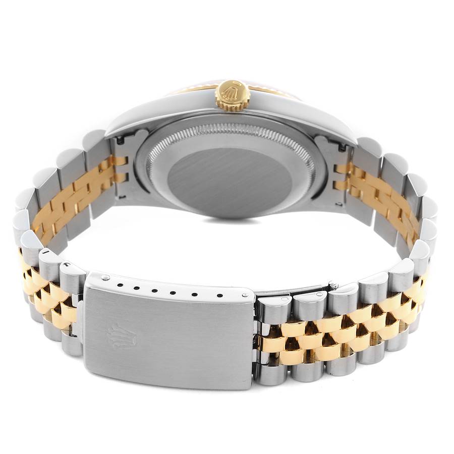 Rolex Datejust Vignette Diamond Steel Yellow Gold Mens Watch 16233