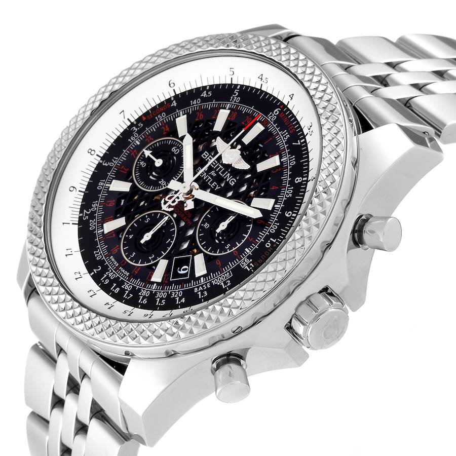 Breitling Bentley B06 Black Dial Chronograph Steel Mens Watch AB0611