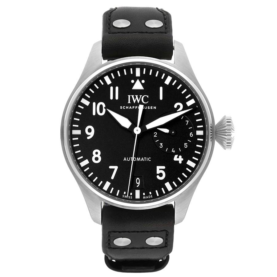 IWC Big Pilots Black Dial Automatic Steel Mens Watch IW501001
