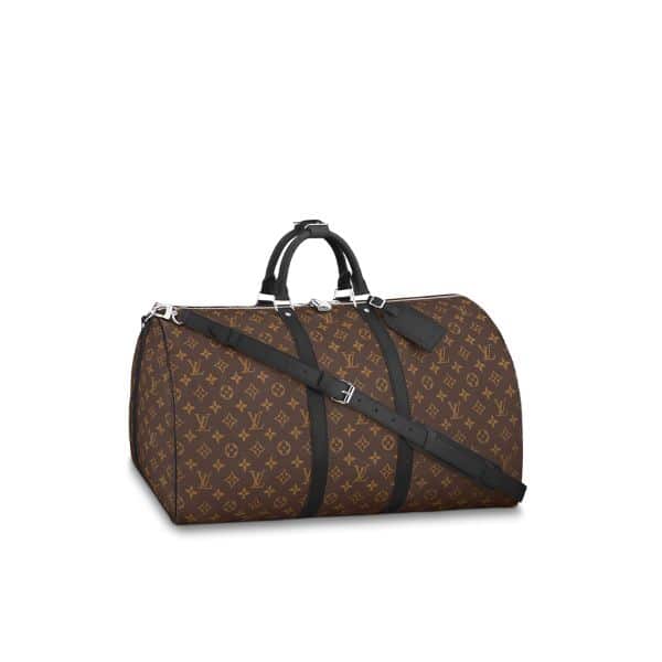 Louis Vuitton Keepall Bandoulière 55 Monogram Macassar M56714