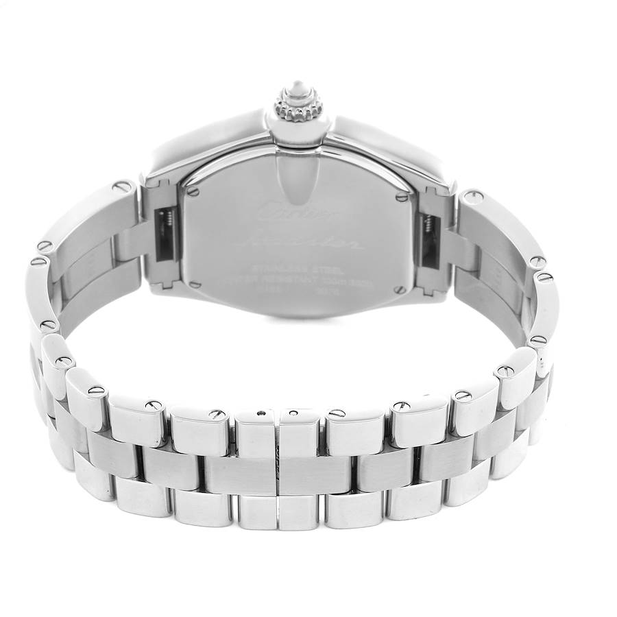 Cartier Roadster Small Pink Dial Steel Ladies Watch W62017V3