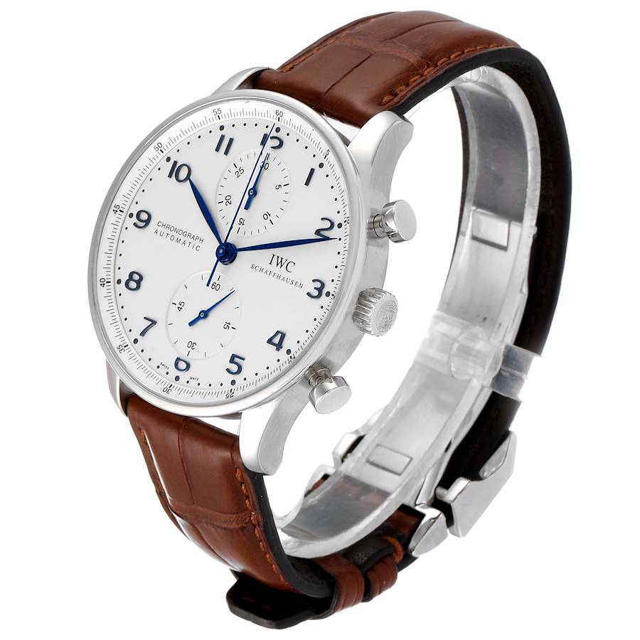 IWC Portuguese Chronograph Automatic Steel Mens Watch IW371417