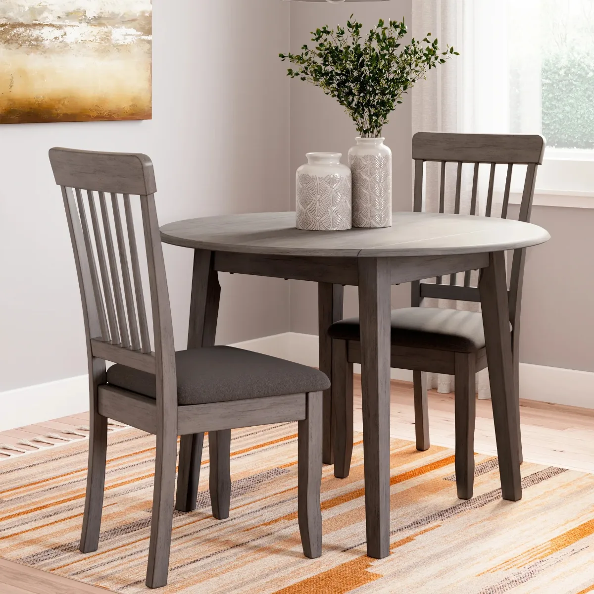 Modern Shullden Dining Table and 4 Chairs
