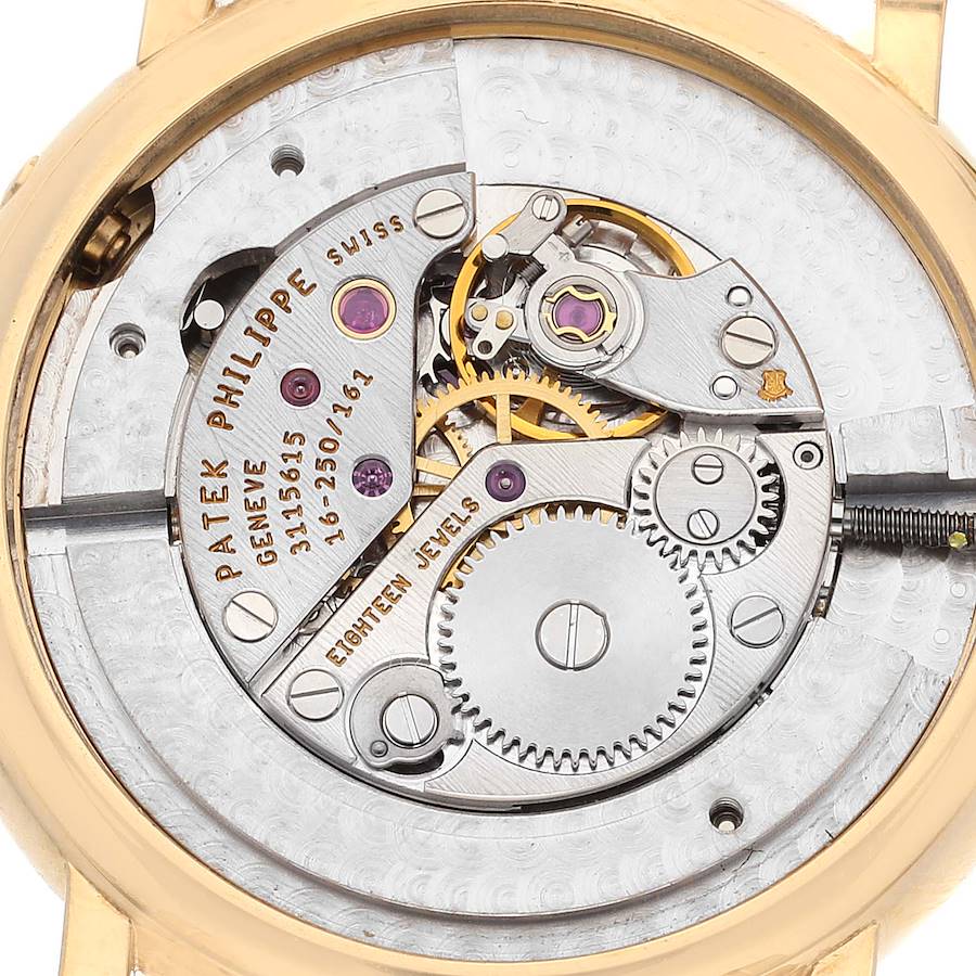 Patek Philippe Calatrava Yellow Gold Bronze Diamond Dial Ladies Watch 4858J