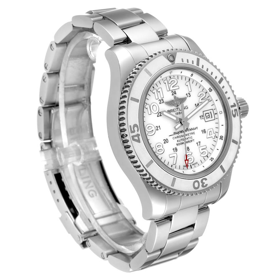 Breitling Superocean II White Dial Steel Mens Watch A17365