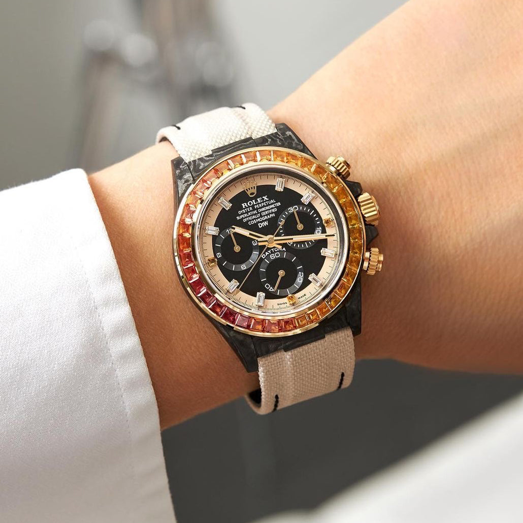 ROLEX Diw Daytona carbon rainbow sunray 40mm carbon