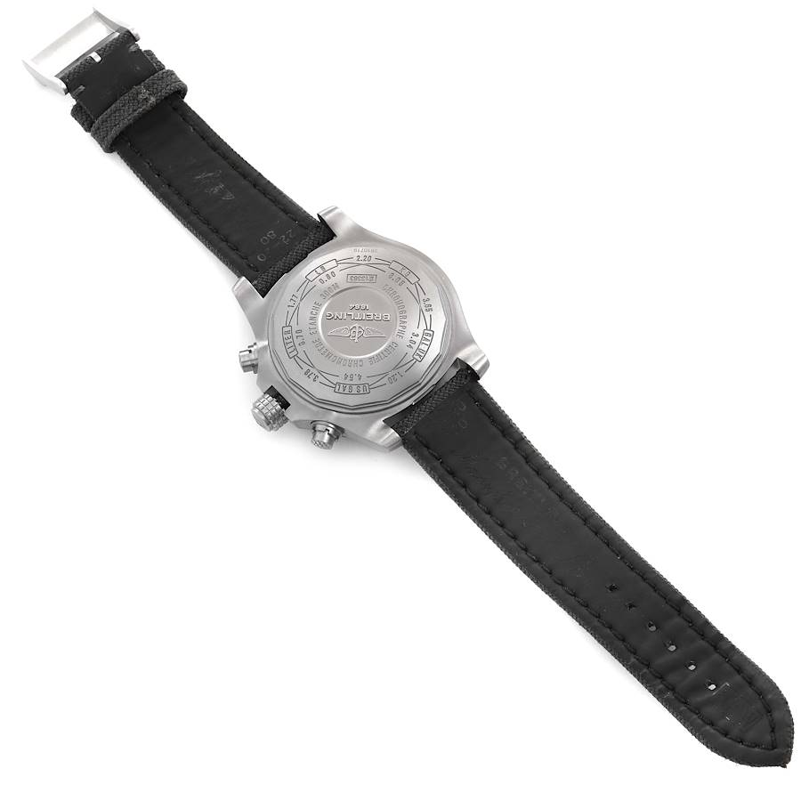 Breitling Avenger Bandit Grey Dial Titanium Mens Watch E13383