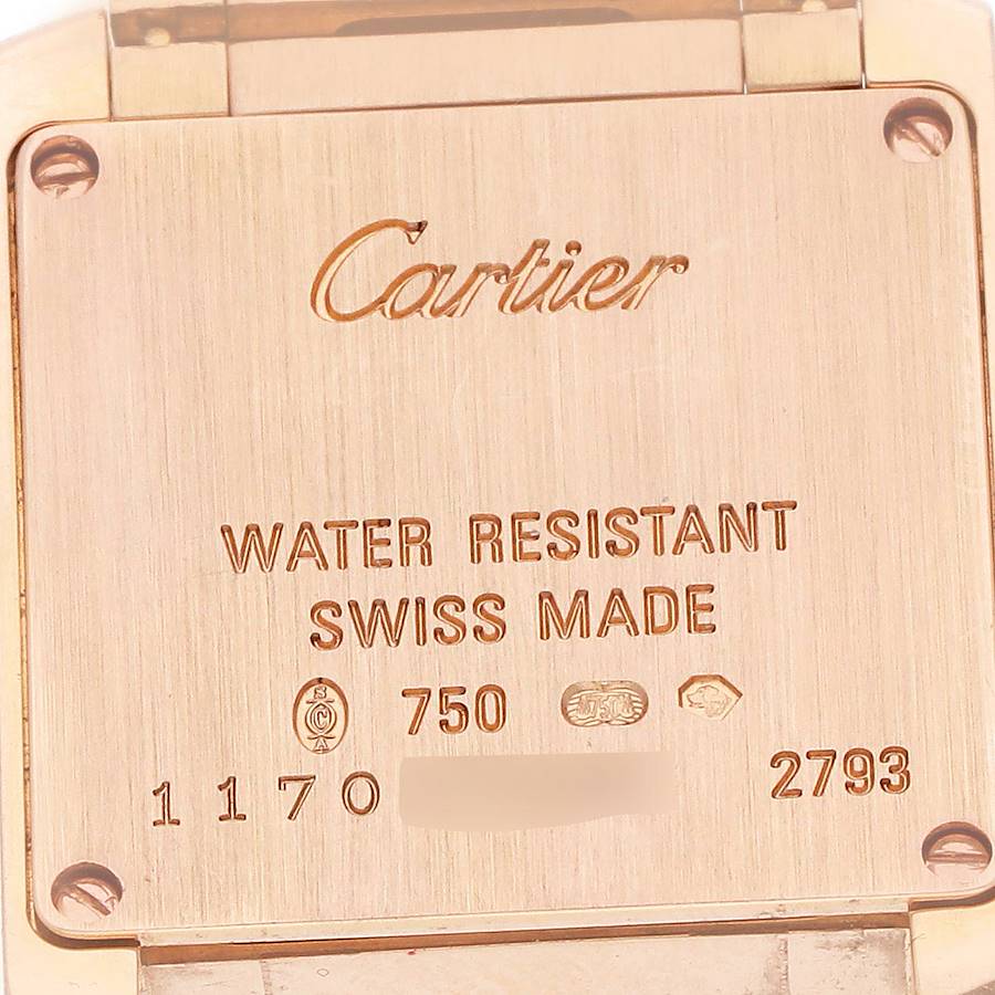 Cartier Tank Francaise Small Rose Gold Diamond Ladies Watch WE10456H