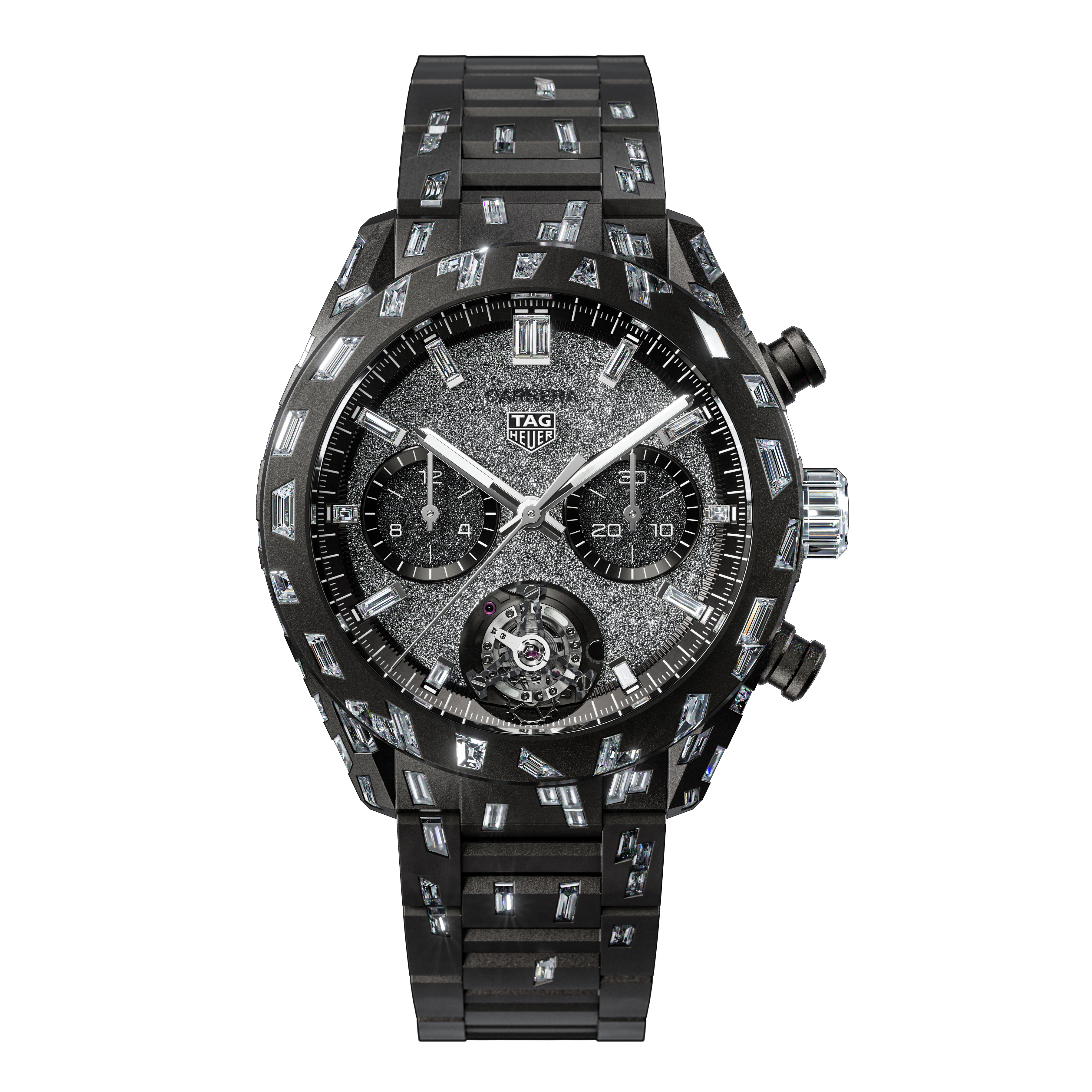 【Super Clone】TAG Heuer Carrera Tourbillon Nanograph Plasma Diamant d’Avant-Garde  Automatic 44mm Aluminum CBN5A91.BZ0000