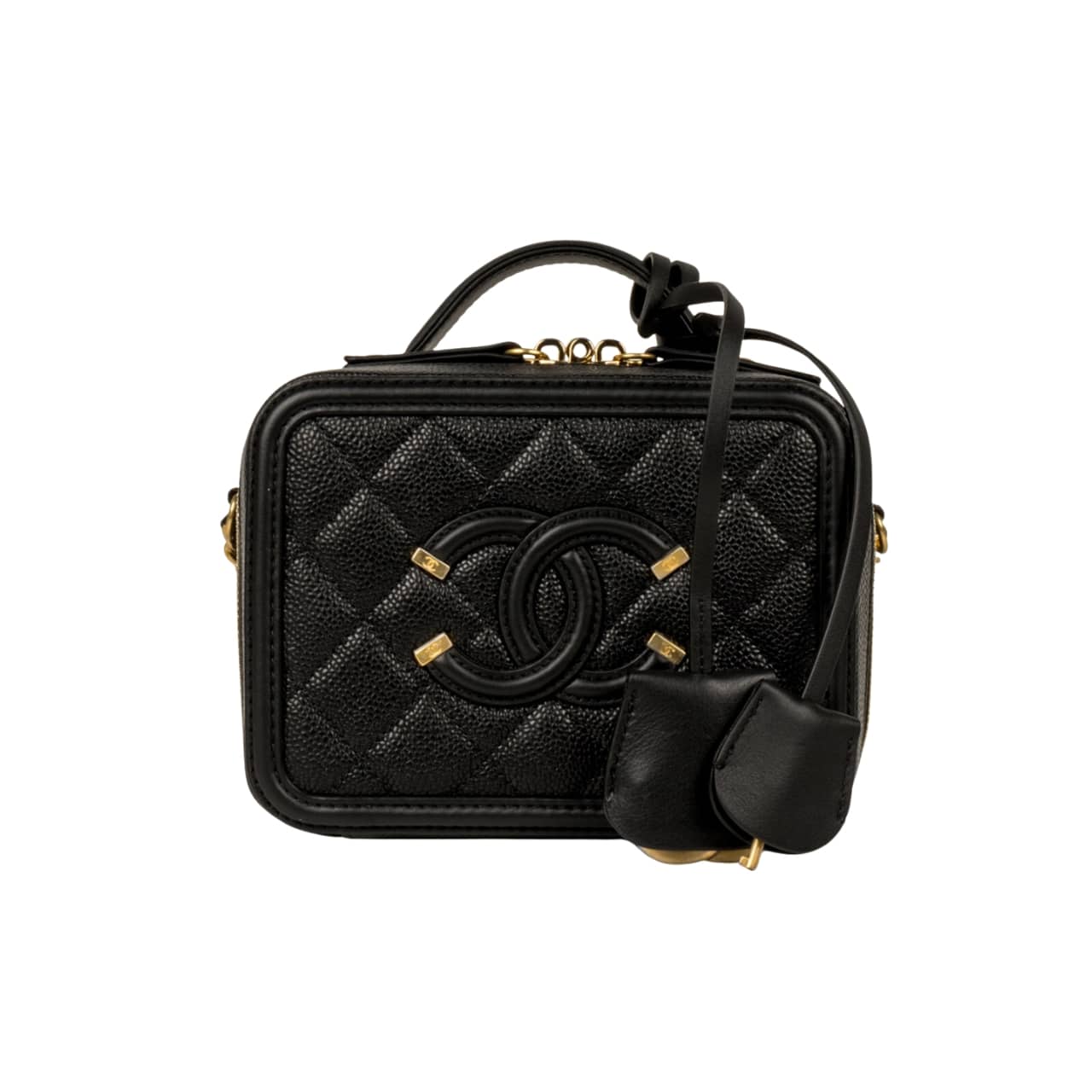 Chanel Small Vanity Case Ss22 Black 17Cm