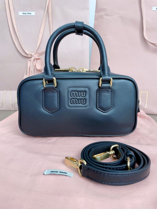 Replica Miu Miu Arcadie Small Full Black