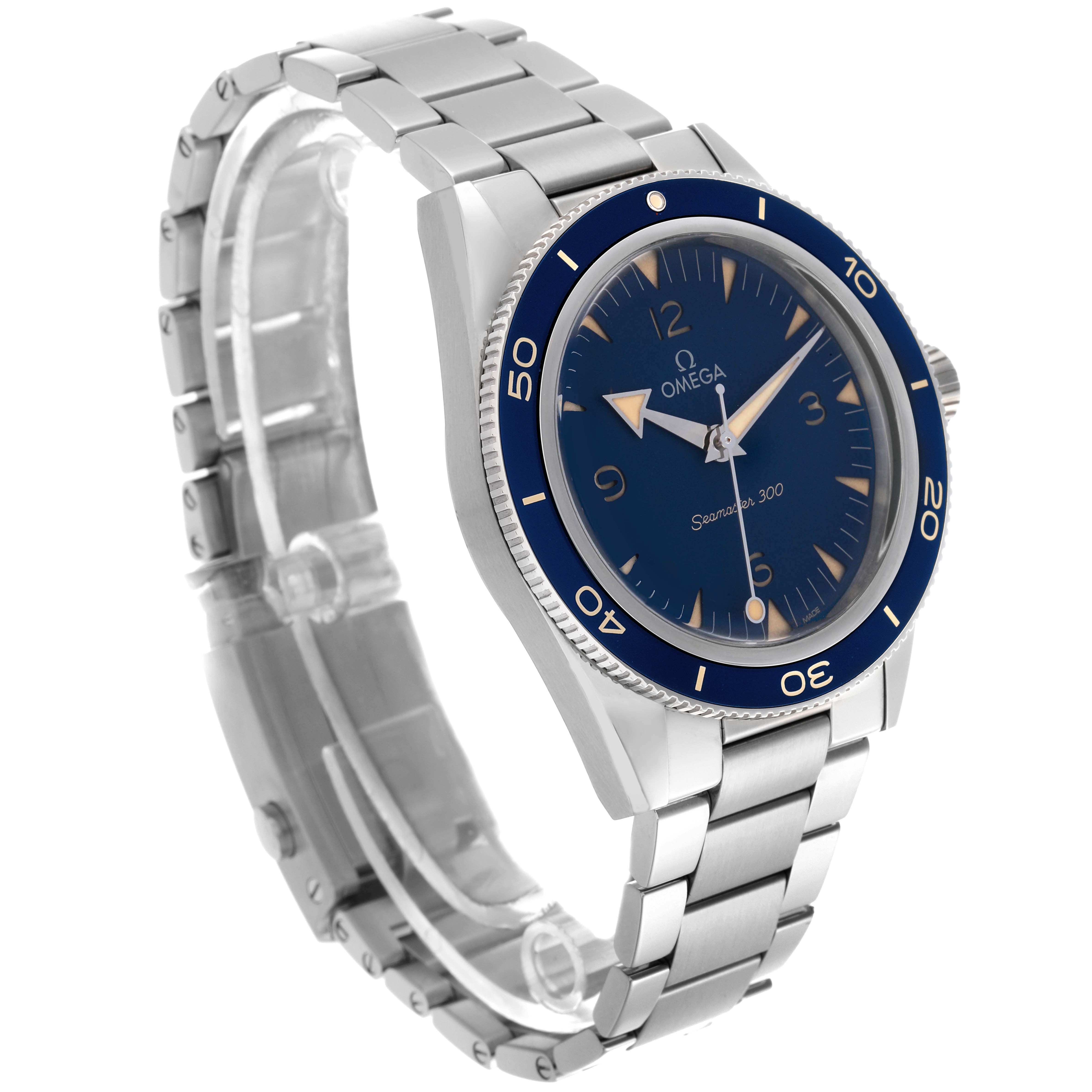Omega Seamaster 300 Blue Dial Steel Mens Watch 41.0 MM 234.30.41.21.03.001