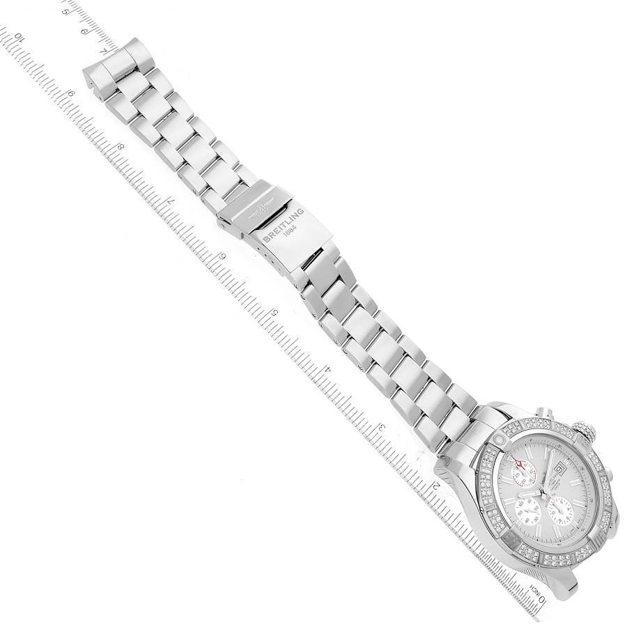 Breitling Aeromarine Super Avenger II White Dial Steel Watch A13371