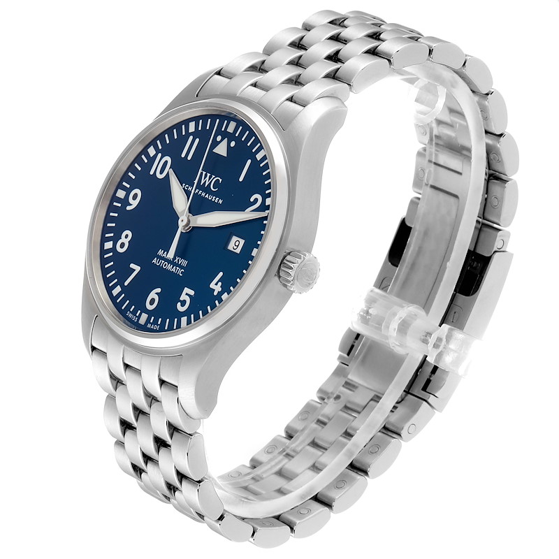IWC Pilot Mark XVIII Petit Prince Blue Dial Mens Watch IW327014