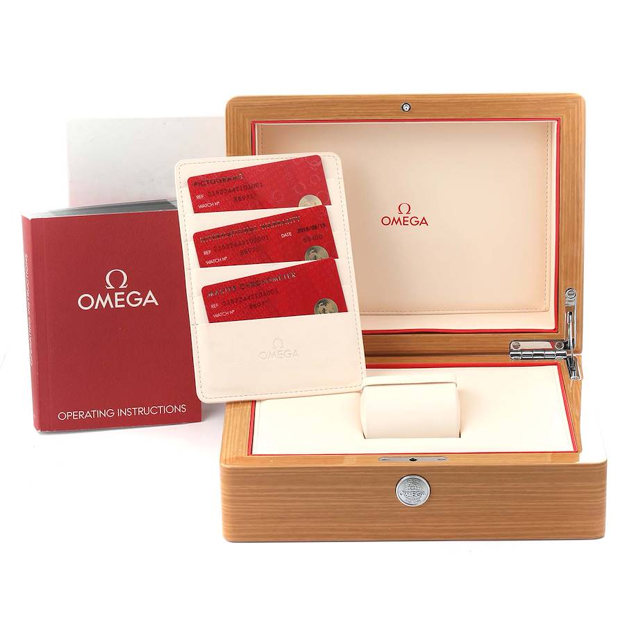 Omega Planet Ocean Black Orange Bezel Watch 215.32.44.21.01.001