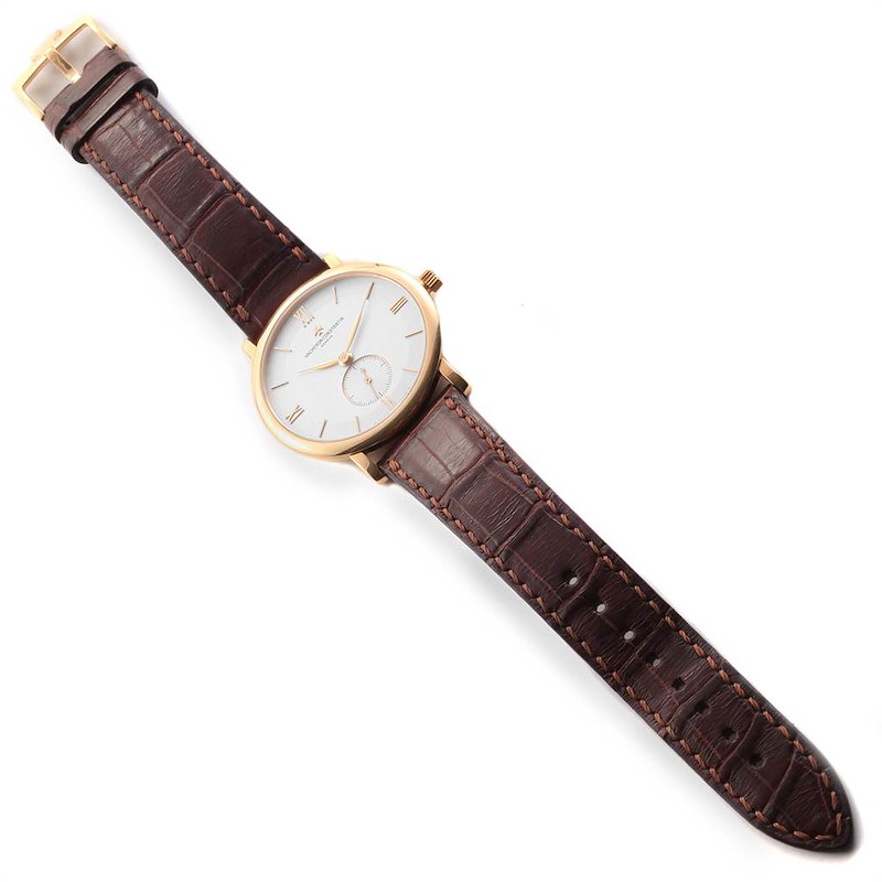 Vacheron Constantin Patrimony Yellow Gold Silver Dial Mens Watch 81160