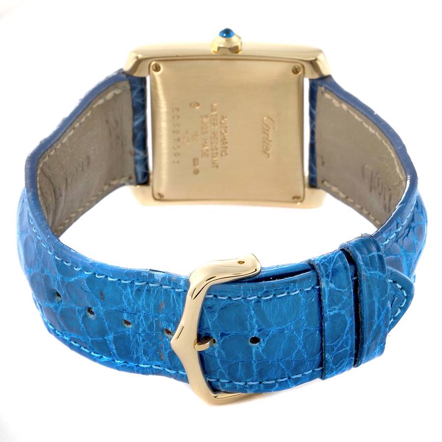 Cartier Tank Francaise Large Yellow Gold Automatic Mens Watch W5000156