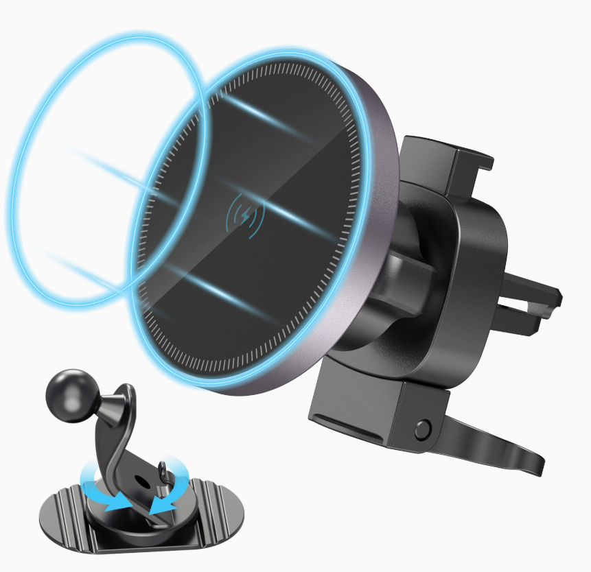 Magnetic Wireless Car Charger & Air Vent Mount