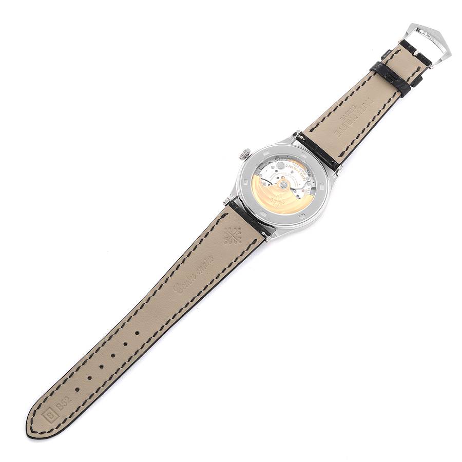Patek Philippe Calatrava White Gold Silver Dial Automatic Mens Watch 5296G
