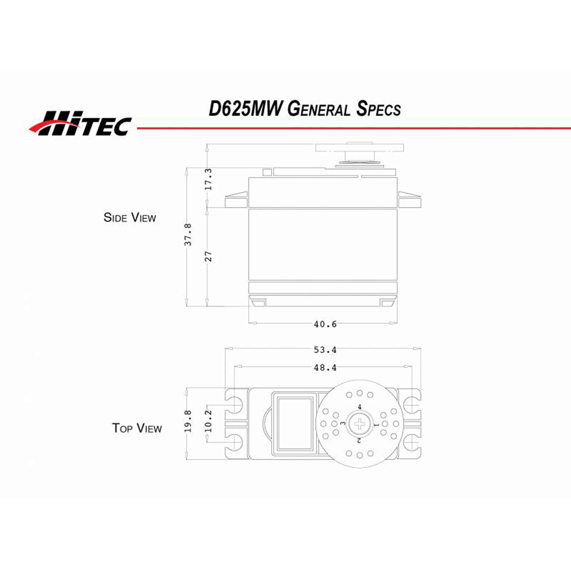 D625MW Standard Digital High Speed Metal Gear Servo