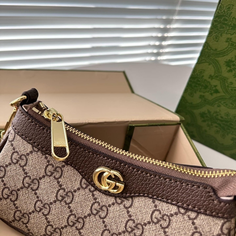 Gucci Ophidia Mini Bag Gg Supreme Beige And Ebony 20Cm 764960 K9Gsg 8367