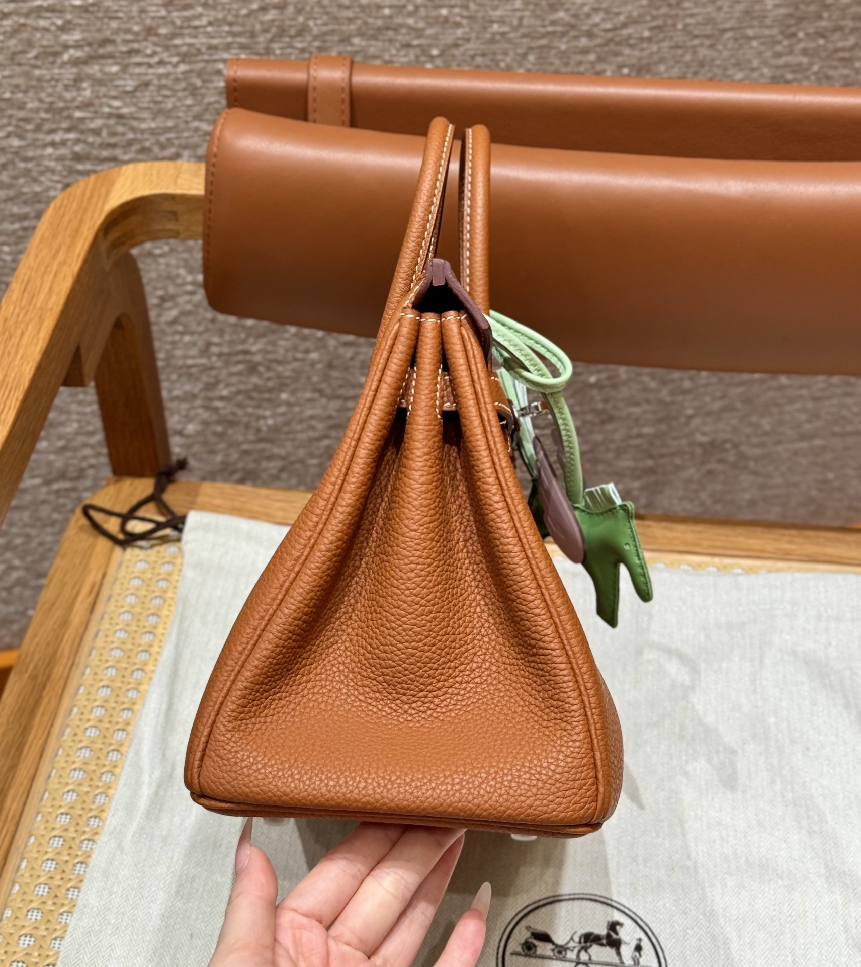 Replica Hermès Birkin Brown Gold Togo