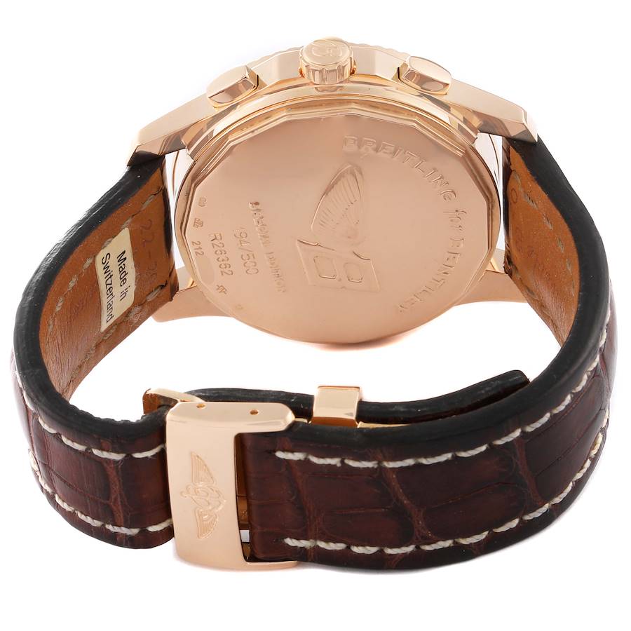 Breitling Bentley Mark VI Rose Gold Special Edition Mens Watch R26362