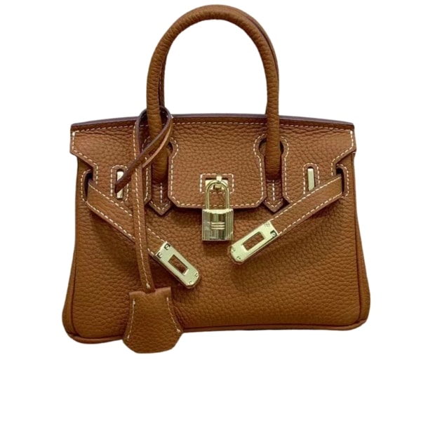 Hermes Birkin Mini Gold Hardware Epsom Brown 20Cm