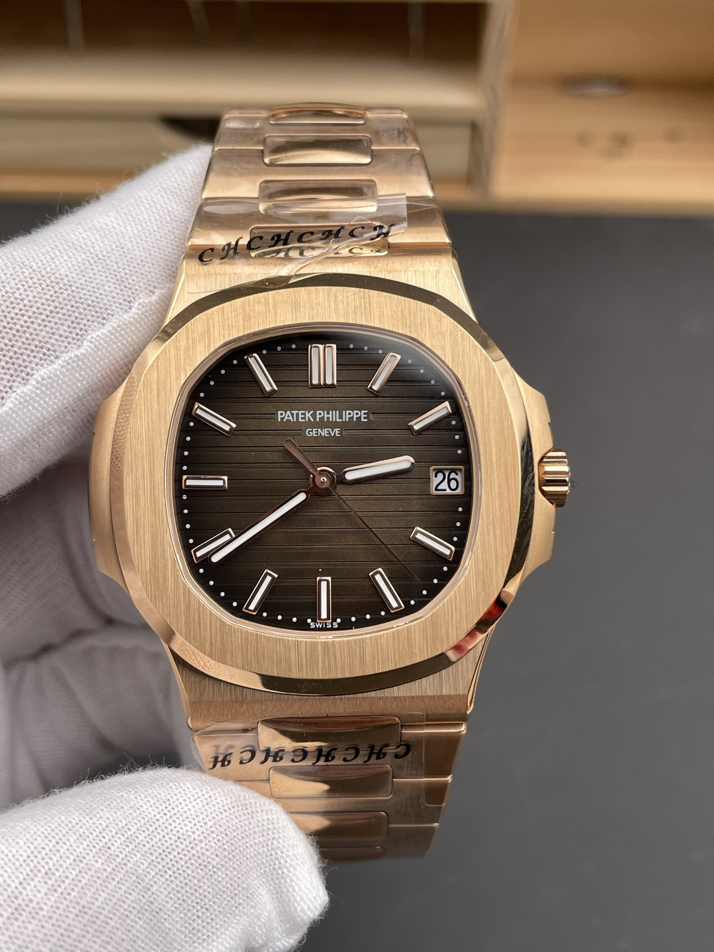 Nautilus 5711 Rose Gold Brown Dial