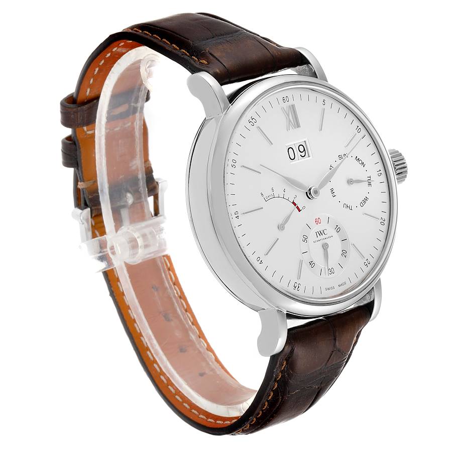 IWC Portofino 8 Days Power Reserve 45 Steel Mens Watch IW516201