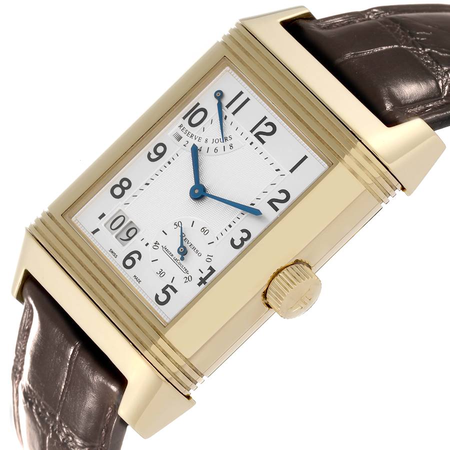 Jaeger LeCoultre Reverso Grande Date 8 Day Yellow Gold Watch 240.1.15 Q3001420 STOCK NUMBER: 63547