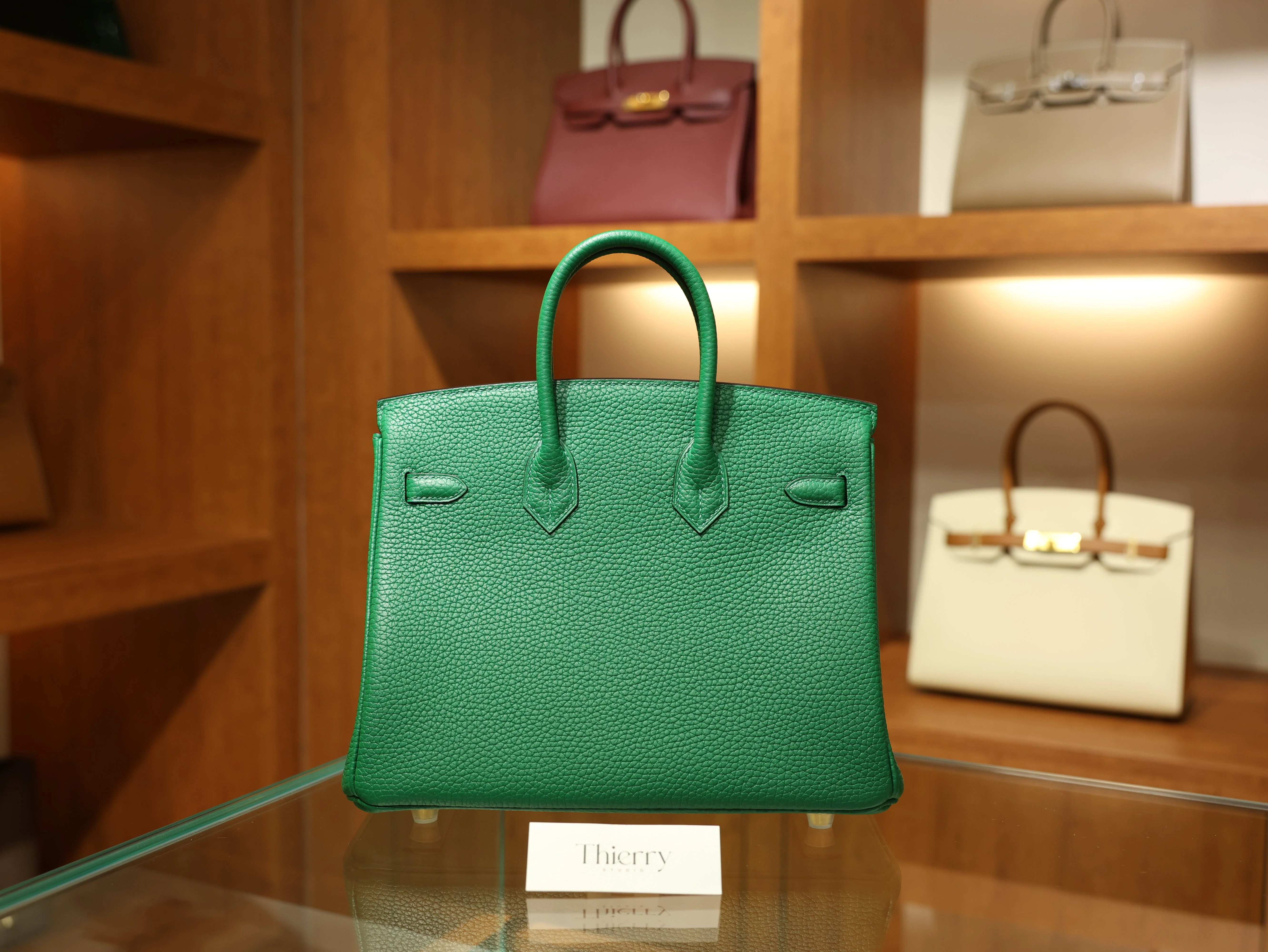 Birkin 25 clemence vert vertigo GHW
