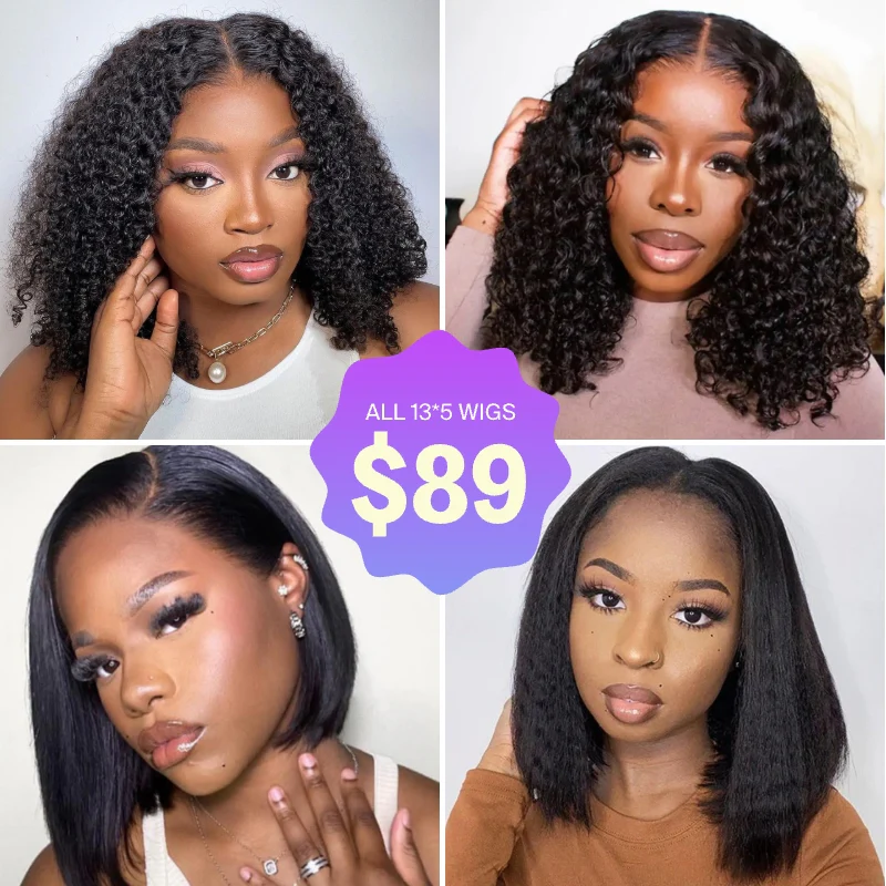 Megalook All Wigs $89 Final Deal All 180% High Density 13x5 Lace Frontal Natural Black Wigs Beginner Friendly