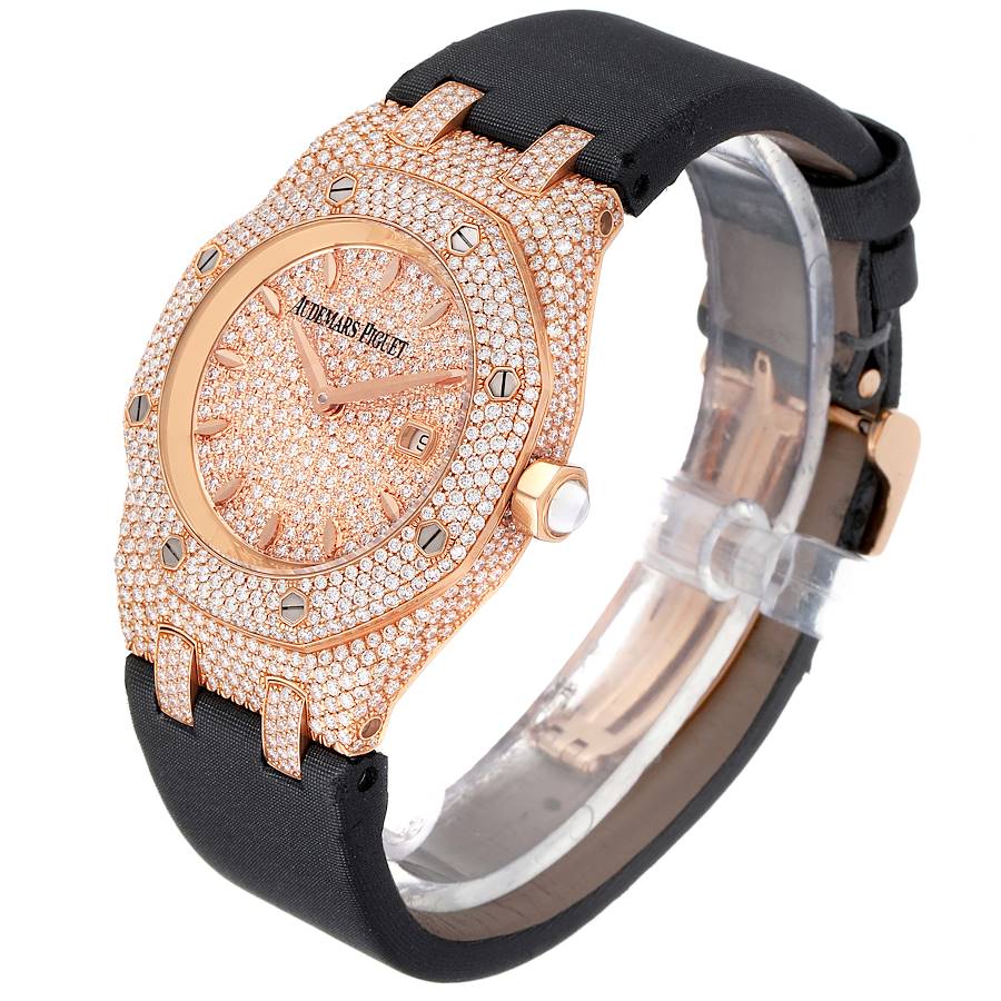 Audemars Piguet Royal Oak Rose Gold Diamond Ladies Watch 67625OR
