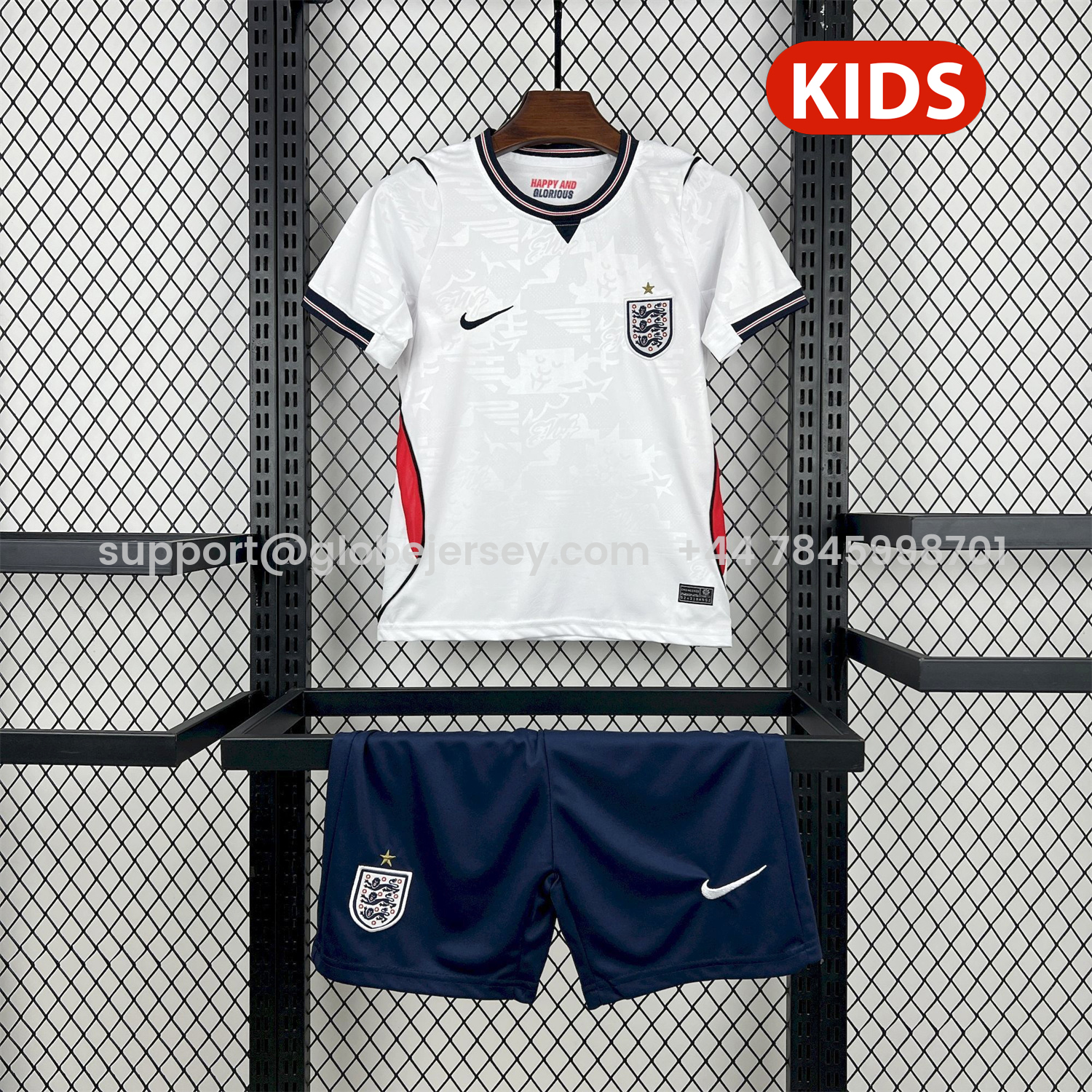 England 2026 Home White Kids Kit
