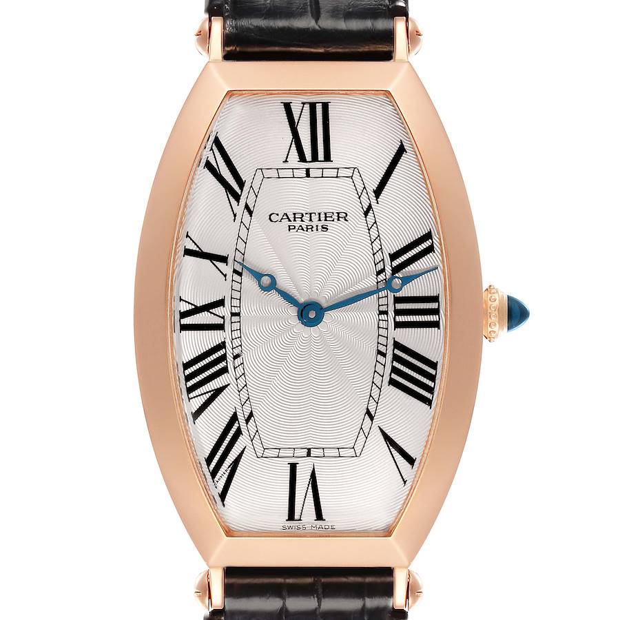 Cartier Tonneau XL CPCP Rose Gold Silver Dial Mens Watch W1546251