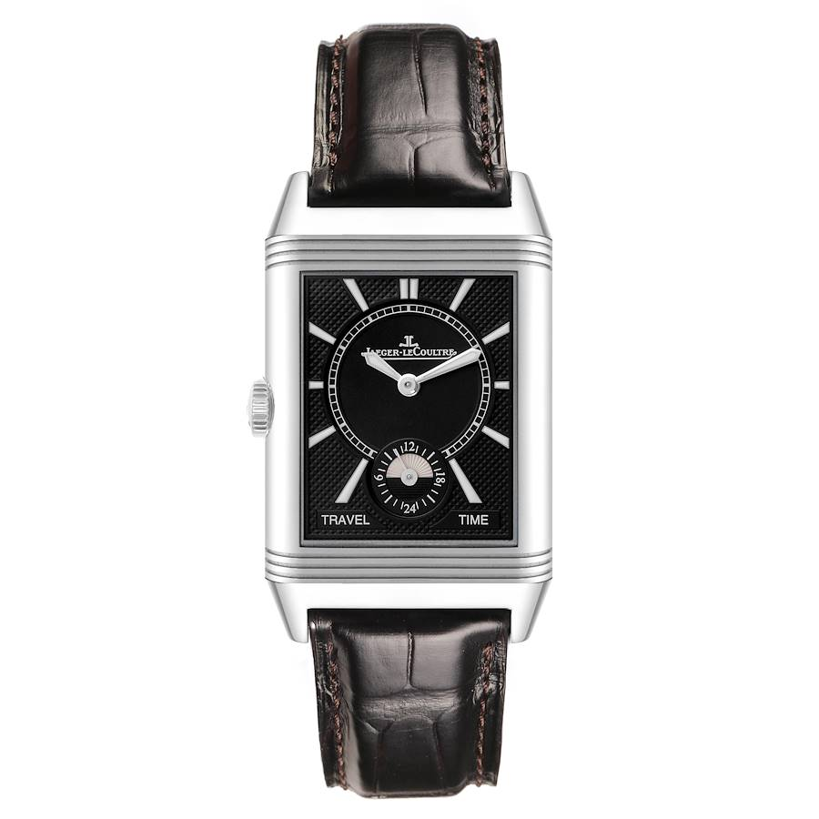 Jaeger LeCoultre Reverso Duo Day Night Steel Watch 215.8.D4 Q3848420