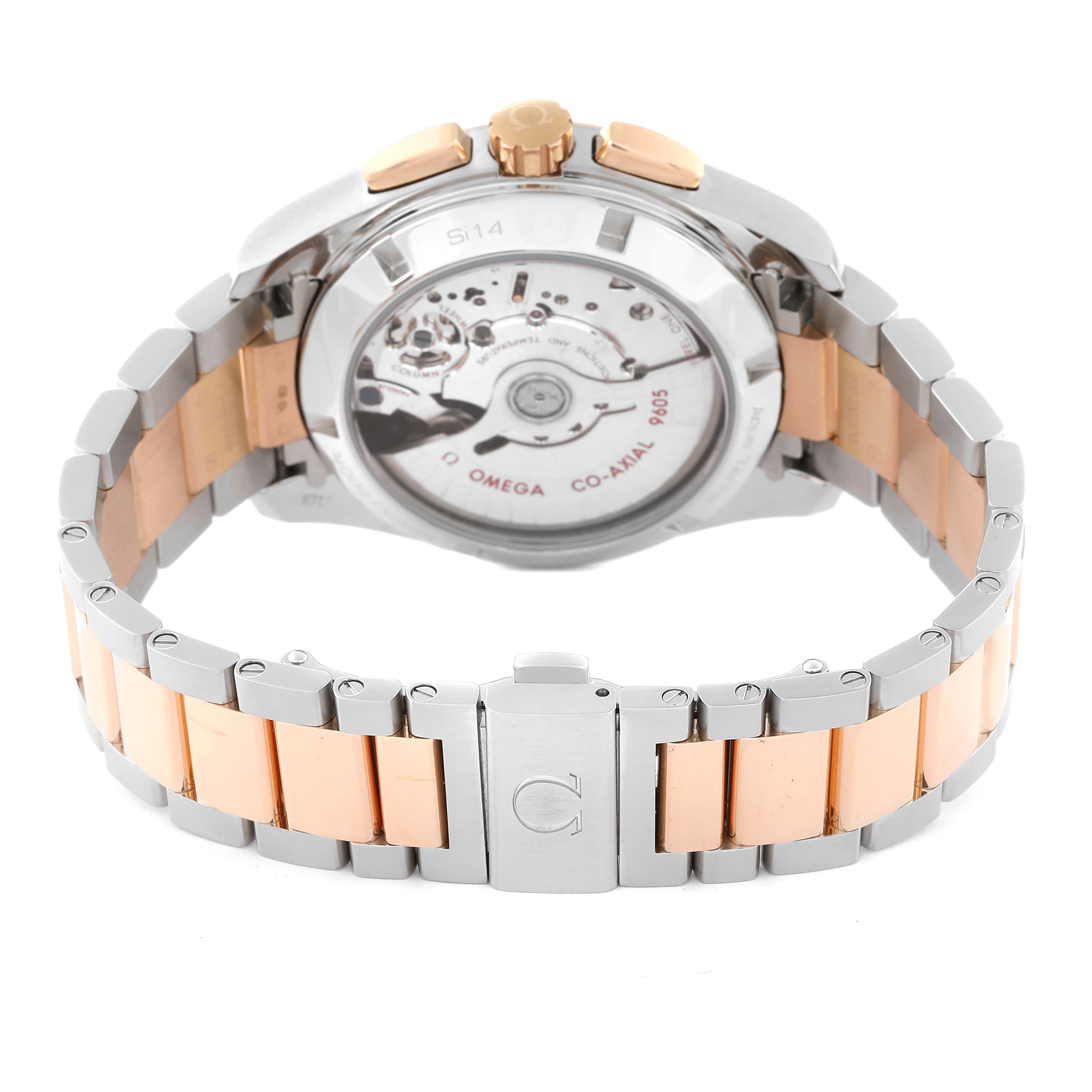 Omega Aqua Terra GMT Steel Rose Gold Mens Watch 43.0 MM 231.20.43.52.06.001