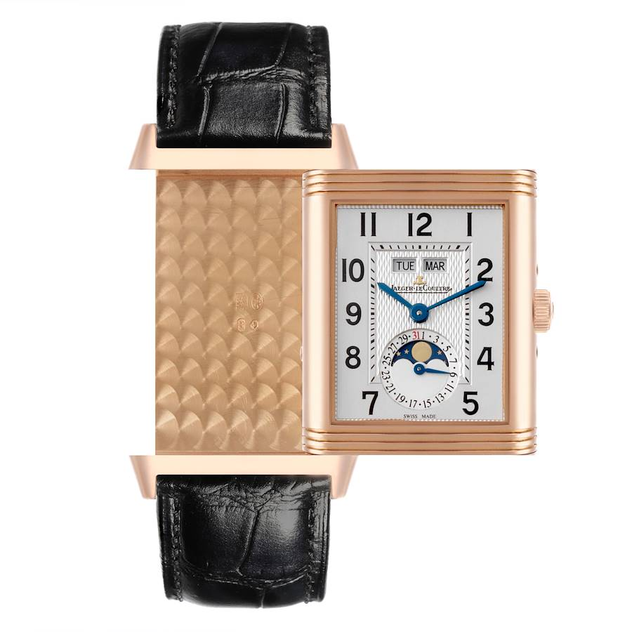 Jaeger LeCoultre Grande Reverso Calendar Rose Gold Mens Watch 273.2.84 Q3752520