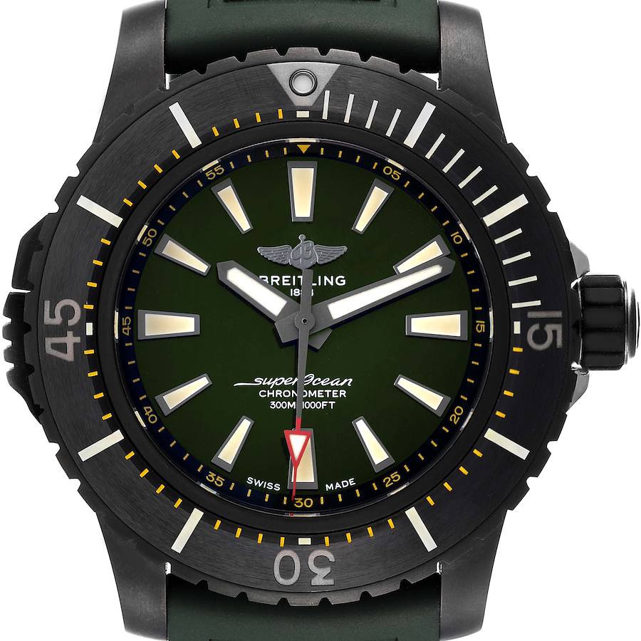 Breitling Superocean 48 Green Dial Titanium Mens Watch V17369