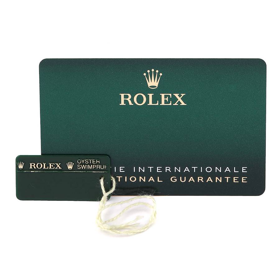 Rolex Datejust 36 White Gold Diamond Wave Dial Mens Watch 116139 Card