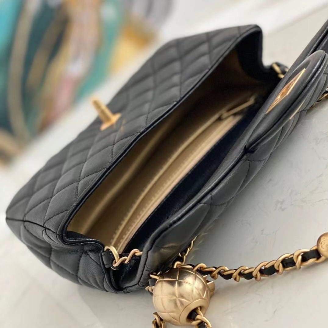 Chanel Shoulder Bag Black Ap1787