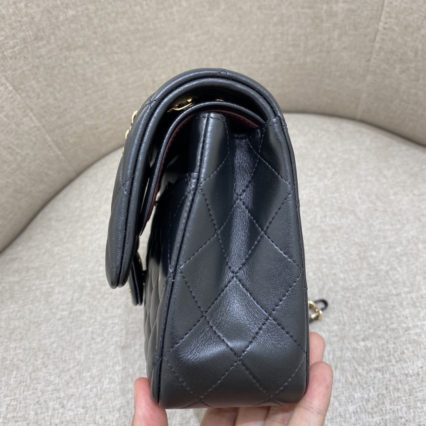 CHANEL Classic Flap 25cm Black Gold