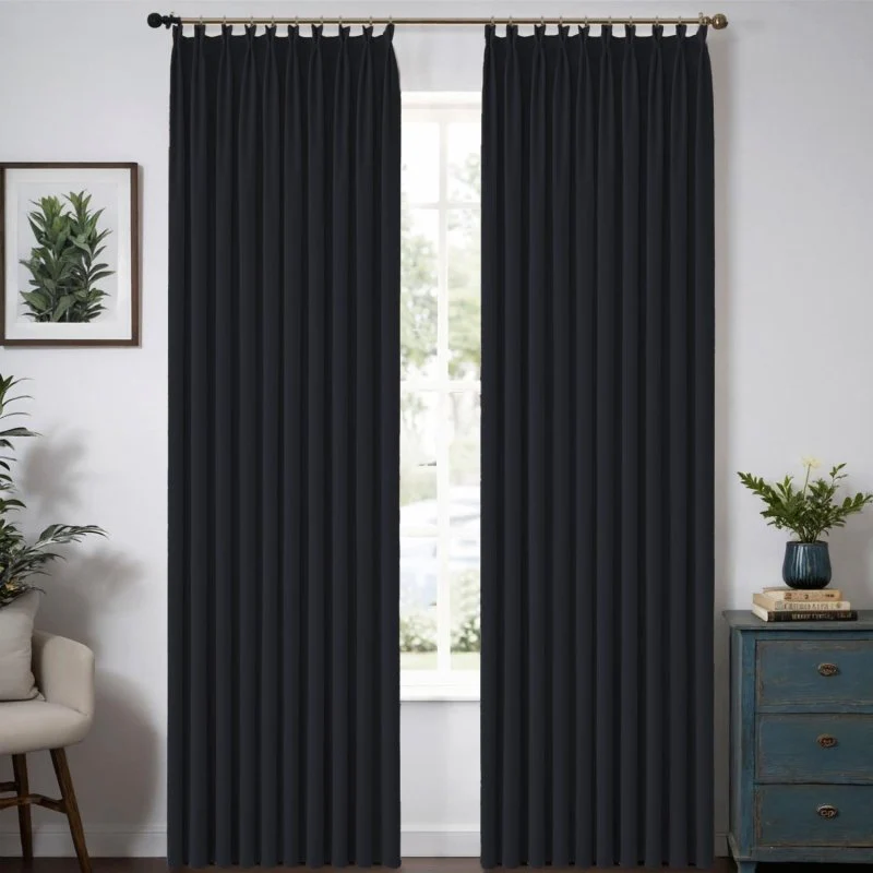 Custom Velvet Luxury Curtains  (2 Panels) - Pleated
