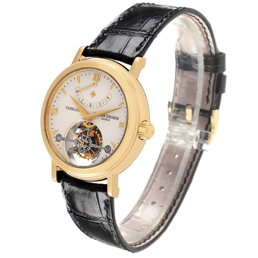 Vacheron Constantin Patrimony Tourbillon Yellow Gold Mens Watch 30050