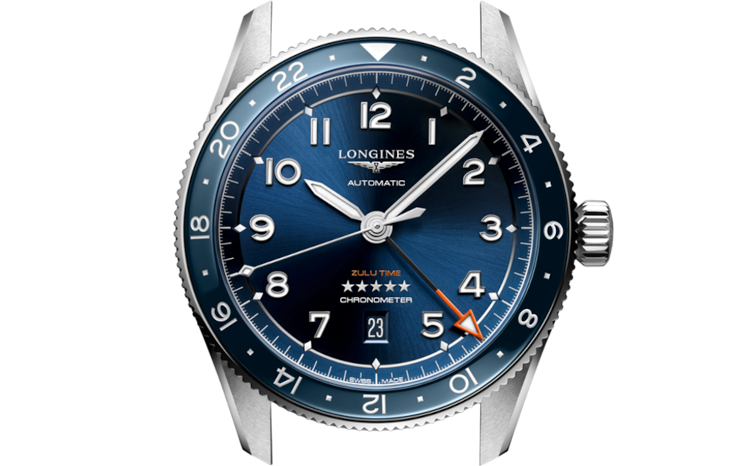 LONGINES SPIRIT ZULU TIMEL3.812.4.93.6 Case size: &Oslash; 39 mm
