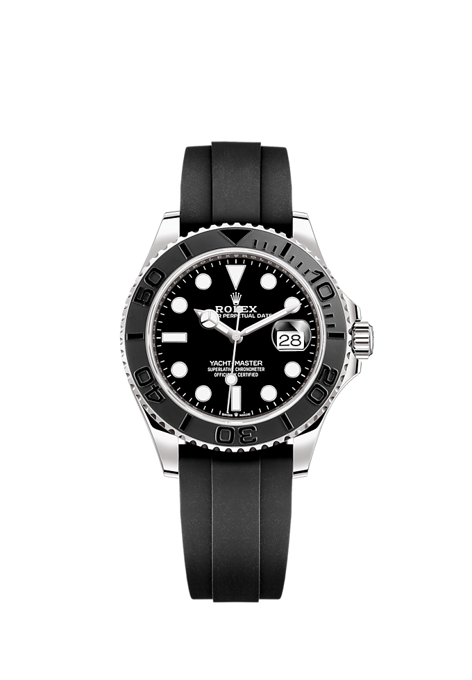 Rolex Yacht-Master 42mm 18k White Gold Oysterflex Bracelet 226659 Men's Watch Unworn