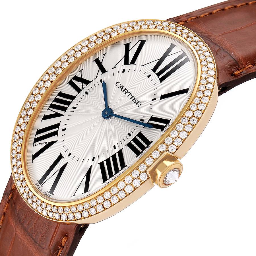 Cartier Baignoire XL Yellow Gold Diamond Ladies Watch WB520005